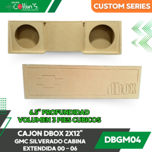 CAJON DBOX 2X12" GMC SILVERADO CABINA EXTENDIDA 00-06 DBGM04