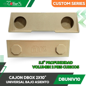 CAJON DBOX 2X10" UNIVERSAL BAJO ASIENTO DBUNIV10