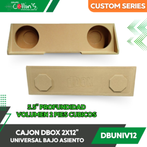 CAJON DBOX 2X12" UNIVERSAL BAJO ASIENTO DBUNIV12