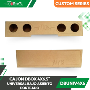 CAJON DBOX 4X6.5" UNIVERSAL BAJO ASIENTO PORTEADO DBUNIV4X6