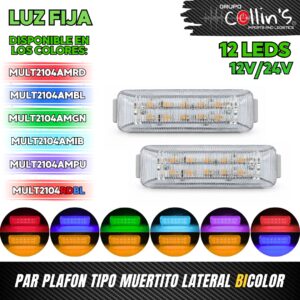 PLAFON TIPO MUERTITO LATERAL BICOLOR MULT2104
