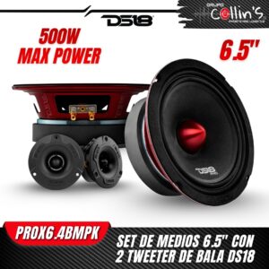SET DE MEDIOS 6.5" CON 2 TWEETERS PROX6.4BMPK