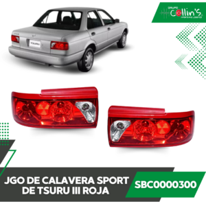 JUEGO DE CALAVERAS SPORT DE TSURU III ROJA SBC0000300
