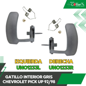 GATILLO INTERIOR GRIS CHEVROLET PICK UP 92/98 UNO1233