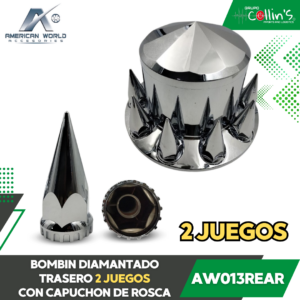 PAR BOMBIN DIAMANTADO TRASERO AW013REAR