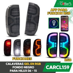 CALAVERAS GEL EN RBG PARA HILUX 06 -15 CARCL159