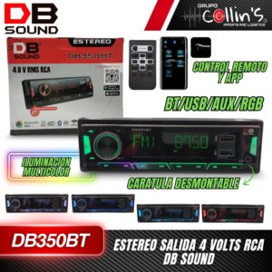 ESTEREO CON CARATULA DESMONTABLE DB SOUND DB350BT