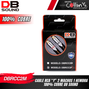 CABLE RCA "Y" 2 MACHOS 1 HEMBRA DBRCC2M