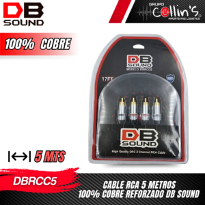 CABLE RCA 5 METROS 100% COBRE REFORZADO DBRCC5