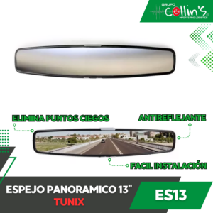 ESPEJO PANORAMICO 13" TUNIX ES13
