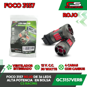 FOCO 3157 DE 36 LEDS EN BOLSA DIFERENTES COLORES GC3157VE