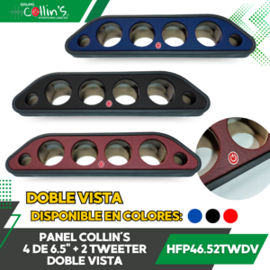 PANEL COLLIN´S 4 DE 6.5" + 2 TWEETERS DOBLE VISTA HFP46.52TWDV