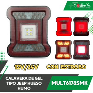 CALAVERA DE GEL TIPO JEEP "HUESO" HUMO MULT6178SMK