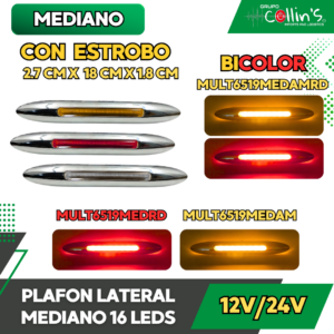 PLAFON LATERAL MEDIANO 16 LEDS MULT6519MED