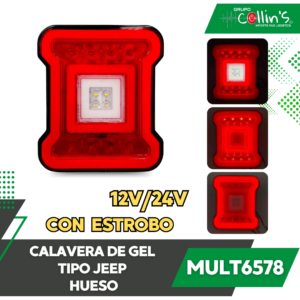 CALAVERA DE GEL TIPO JEEP "HUESO" MULT6578