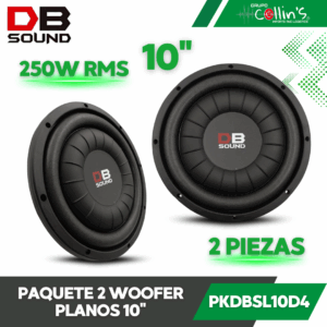 PAQUETE 2 WOOFER PLANO 10" DB SOUND PKDBSL10D4