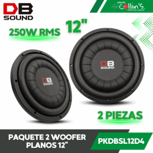 PAQUETE 2 WOOFER PLANO 12" DB SOUND PKDBSL12D4