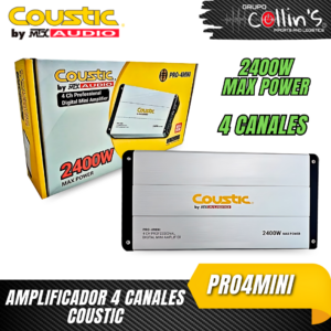 AMPLIFICADOR MINI 4 CANALES PRO4MINI