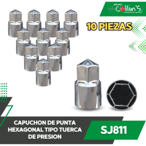 CAPUCHON DE PUNTA HEXAGONAL TIPO TUERCA DE PRESION SJ811
