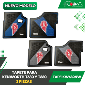 TAPETE PARA KENWORTH T680 Y T880 VARIOS COLORES 2 PIEZAS TAPFIKW680W