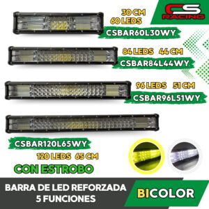 BARRA DE LED REFORZADA 5 FUNCIONES