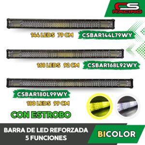 BARRA DE LED REFORZADA 5 FUNCIONES