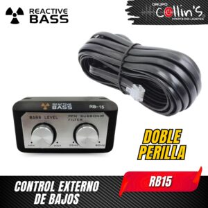 CONTROL EXTERNO DE BAJOS DOBLE PERILLA RB15