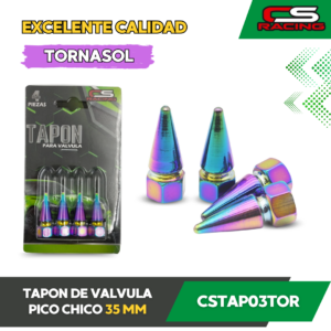 TAPON DE VALVULA DE PICO CHICO TORNASOL CS RACING CSTAP03TOR
