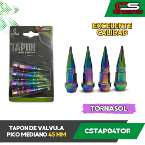 TAPON DE VALVULA DE PICO MEDIANO TORNASOL CS RACING CSTAP04TOR