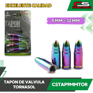TAPON DE VALVULA TORNASOL CS RACING CSTAP9MMTOR