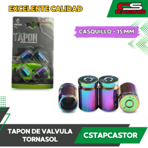 TAPON DE VALVULA CASQUILLO TORNASOL CS RACING CSTAPCASTOR
