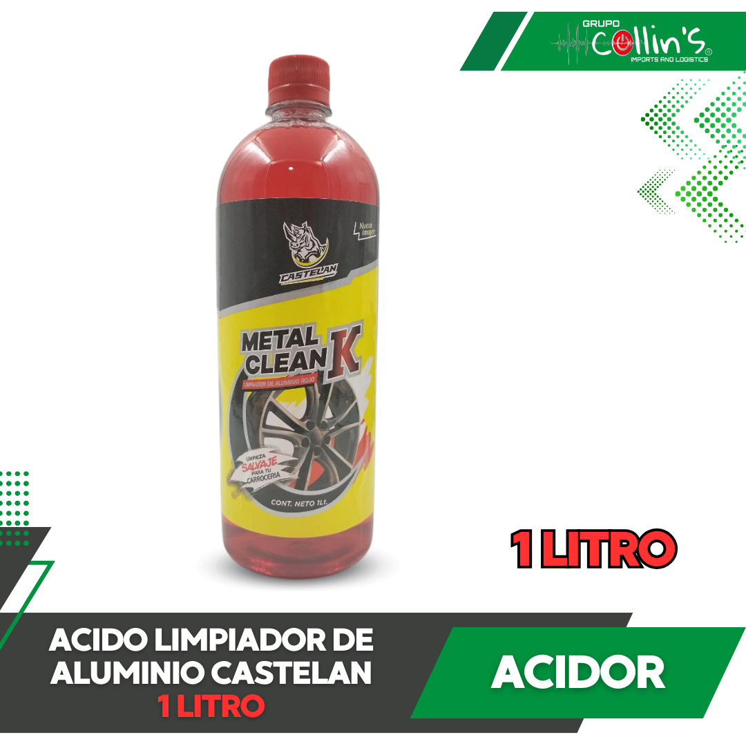 ACIDO LIMPIADOR DE ALUMINIO 1 L CASTELAN ACIDOR – GRUPO COLLIN´S
