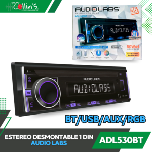 ESTEREO DESMONTABLE 1 DIN AUDIO LABS ADL530BT