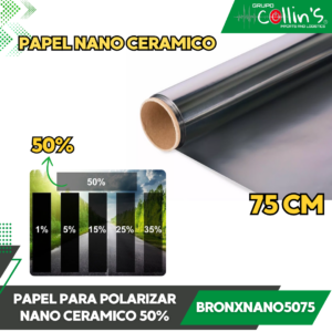 PAPEL PARA POLARIZAR 50% NANO CERAMICO BRONXNANO5075