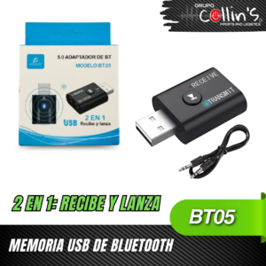 MEMORIA USB BLUETOOTH 2 EN 1 BT05