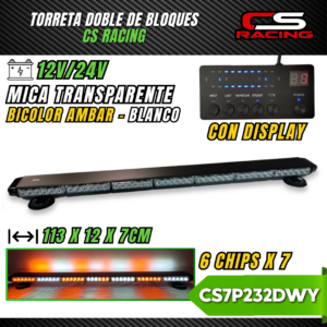 TORRETA DOBLE DE BLOQUES BICOLOR CS RACING CS7P232DWY
