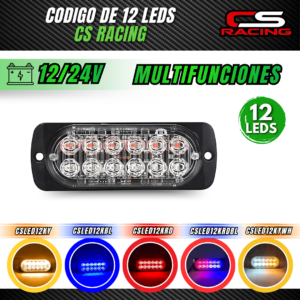 CODIGO DE 12 LEDS ESTROBO CS RACING CSLED12K