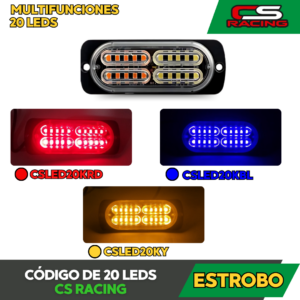 CODIGO DE 20 LEDS ESTROBO CS RACING CSLED20K