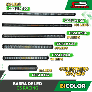 BARRA DE LED BICOLOR CS RACING CSSLIM