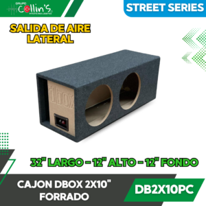 CAJON DBOX 2X10" STREET SERIES FORRADO DB2X10PC