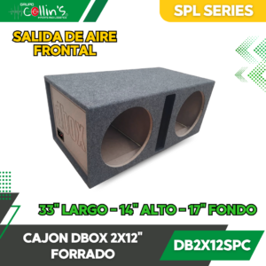 CAJON DBOX 2X12" SPL SERIES FORRADO DB2X12SPC