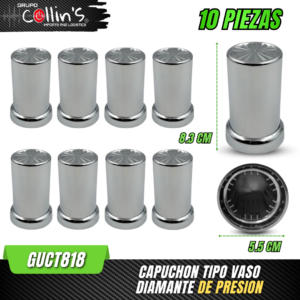 CAPUCHON DE TRACTO TIPO VASO DIAMANTE DE PRESION GUCT818