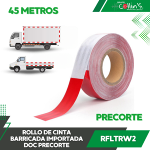 ROLLO DE CINTA BARRICADA IMPORTADA PRECORTE RFLTRW2
