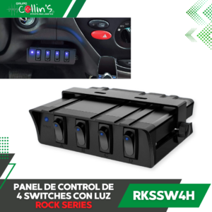 PANEL DE CONTROL CON LUZ ROCK SERIES RKSSW4H