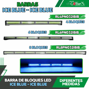 BARRA DE BLOQUES LED ICE BLUE - ICE BLUE