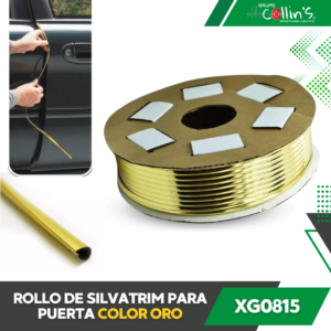 ROLLO DE SILVATRIM PARA PUERTA COLOR ORO XG0815