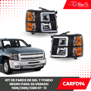 KIT DE FAROS DE GEL PARA SILVERADO 1500/2500/3500 07 - 13 CARFD94