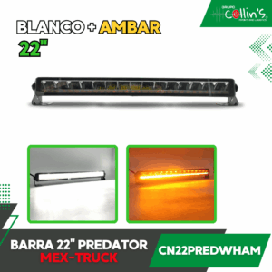 BARRA 22" PREDATOR BLANCO + AMBAR CN22PREDWHAM