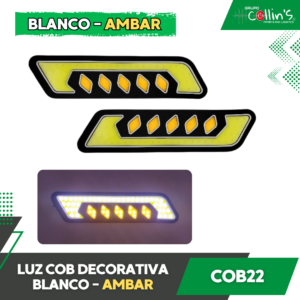 LUZ COB DECORATIVA BLANCO - AMBAR COB22