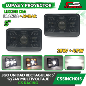 JUEGO DE UNIDADES RECTANGULARES 5" CS RACING CS5INCH015